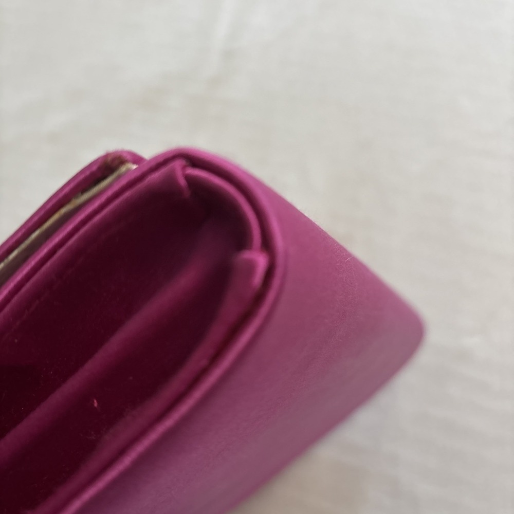 PHILIP TREACY LONDON ELEGANT CLASSIC LARGE PINK FLAP SILK CLUTCH BAG Formal - Picture 16 of 16